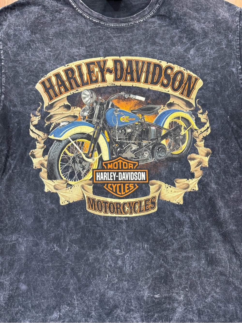 Harley-Davidson FINGER LAKES LET’S RIDE Tee with  Motorcycle Graphic